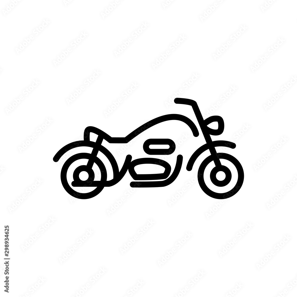 Obraz premium Motorcycle icon trendy