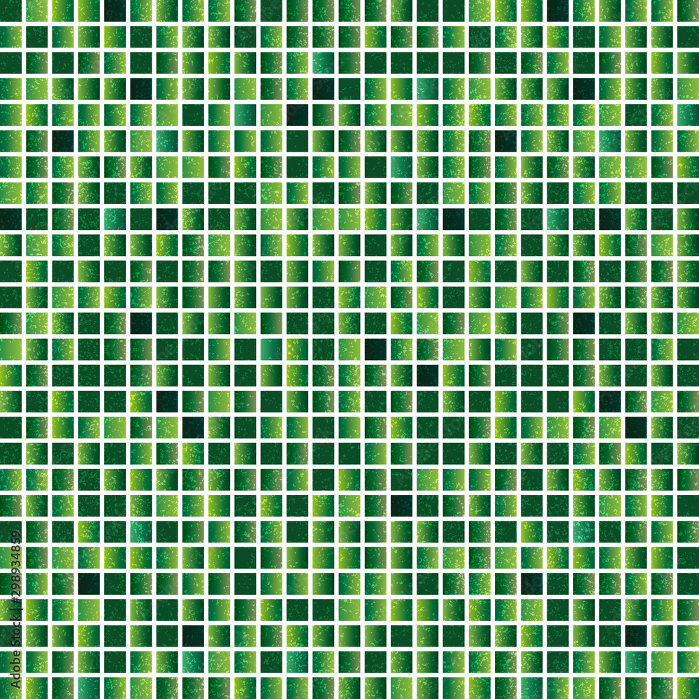 Mosaic background of green glitter Mosaic background of green glitter