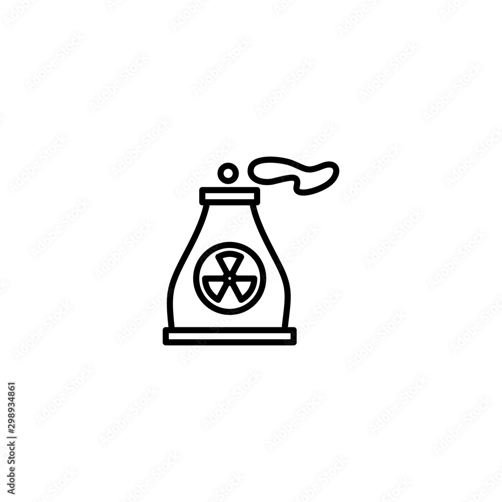 nuclear power plant icon vector illustration nuclear power plant icon vector illustration