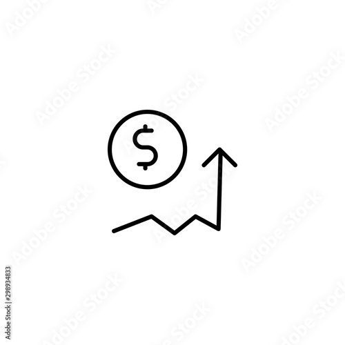 money grow icon vector illustration