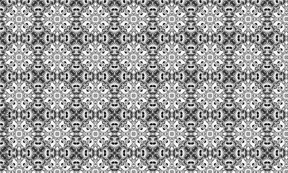 black and white ornate graphic pattern 