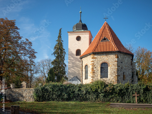 Canvas Print View of the christian church of St