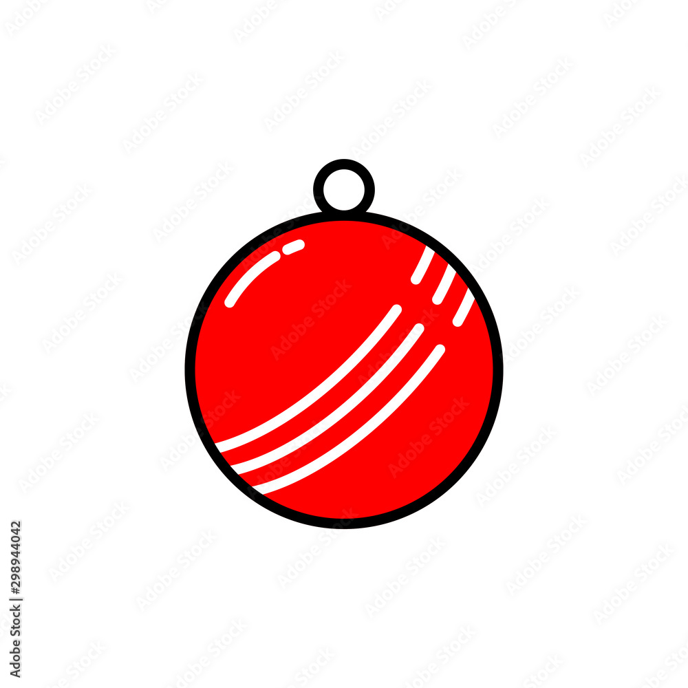 Christmas Ball Icon Vector Illustration Template Design Eps - 10 Christmas Ball Icon Vector Illustration Template Design Eps - 10