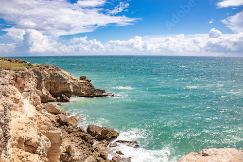 Cabo Rojo, Puerto Rico. Rock Formation. 