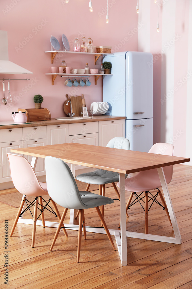 Pink kitchen table deals