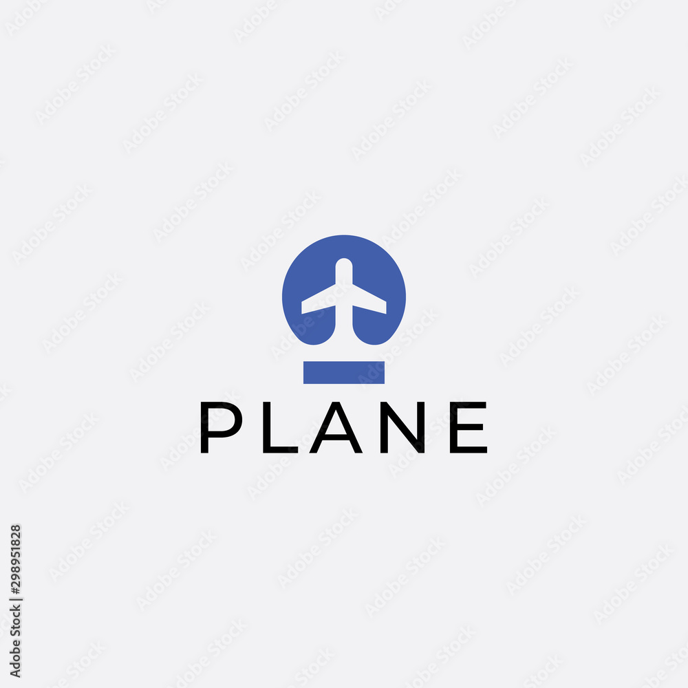 Airplane Logo Template Design Vector. Airplane Logo Template Design Vector.