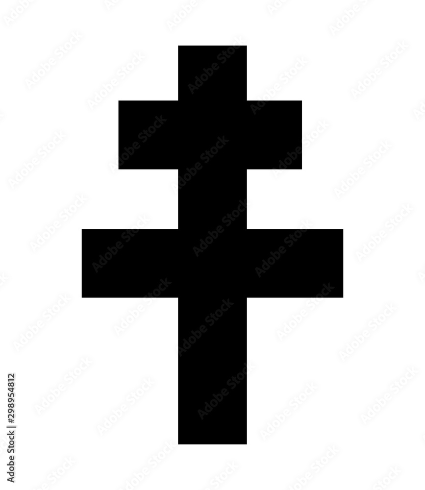 Cross of Lorraine symbol 