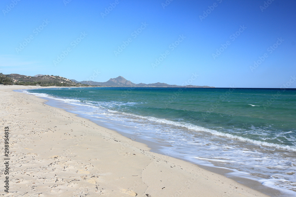 Costa Rei beach in Sardinia
