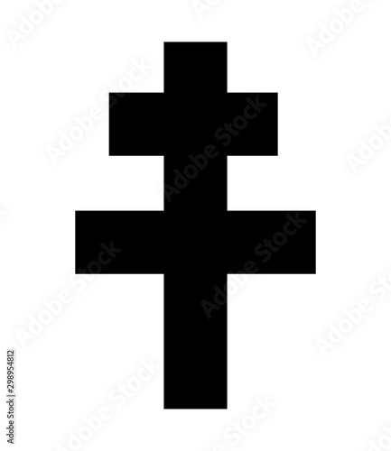 Cross of Lorraine symbol 