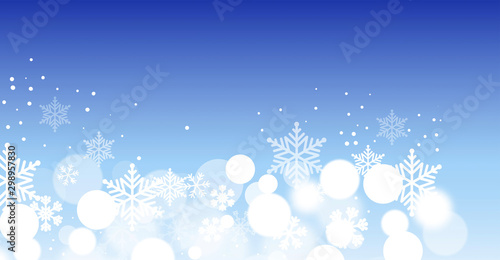 sfondo, elegante, natale, fiocchi di neve,	