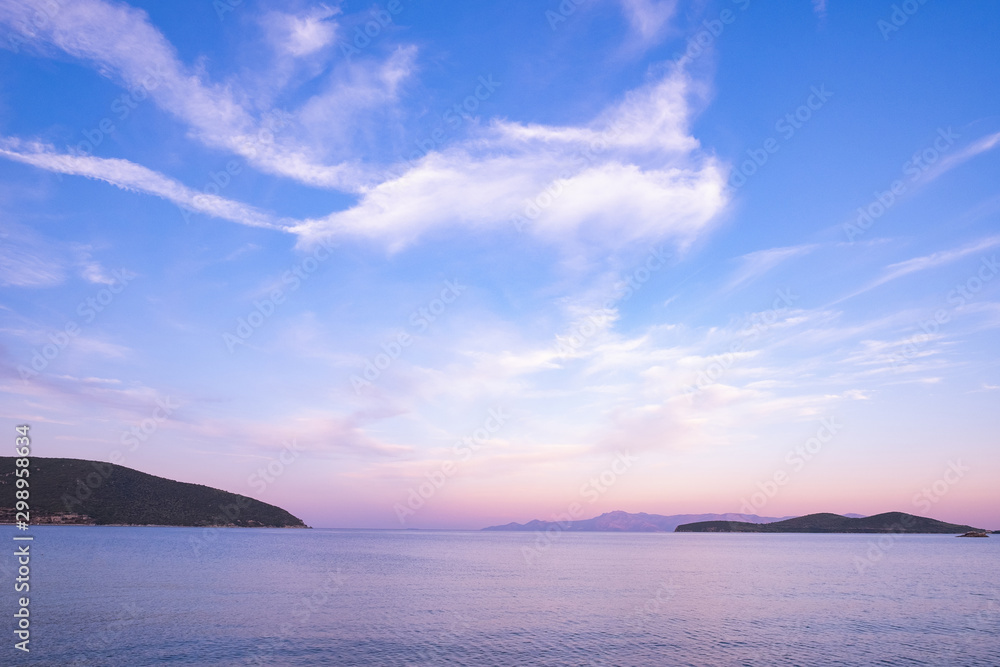Beautiful landscape of the the Aegean sea Beautiful landscape of the the Aegean sea