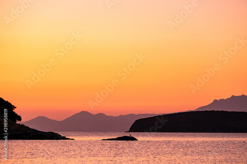Beautiful landscape of the the Aegean sea 