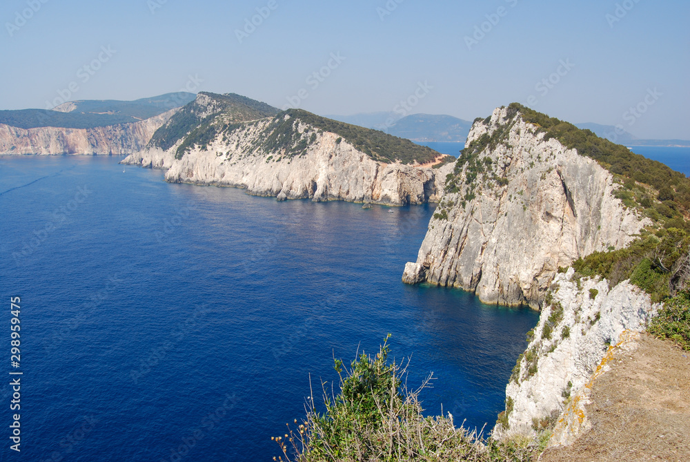 view of an island clif in the sea view of an island clif in the sea