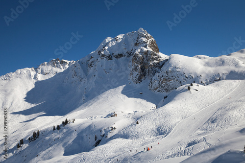 ski slopes in the Alps