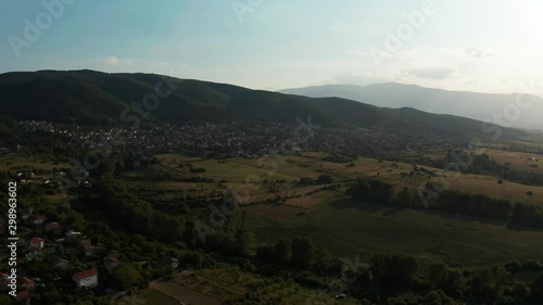 Aerial view of the village Lozen, Bulgaria  photo