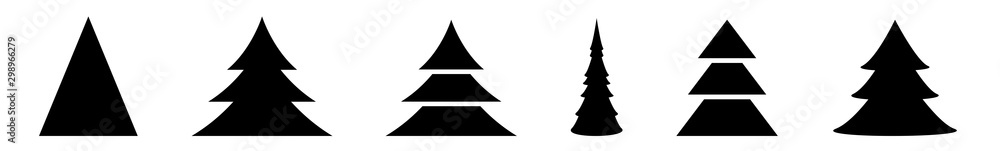 Christmas Tree Black Icon | Fir Tree Illustration | x-mas Symbol | Logo | Isolated Variations Christmas Tree Black Icon | Fir Tree Illustration | x-mas Symbol | Logo | Isolated Variations