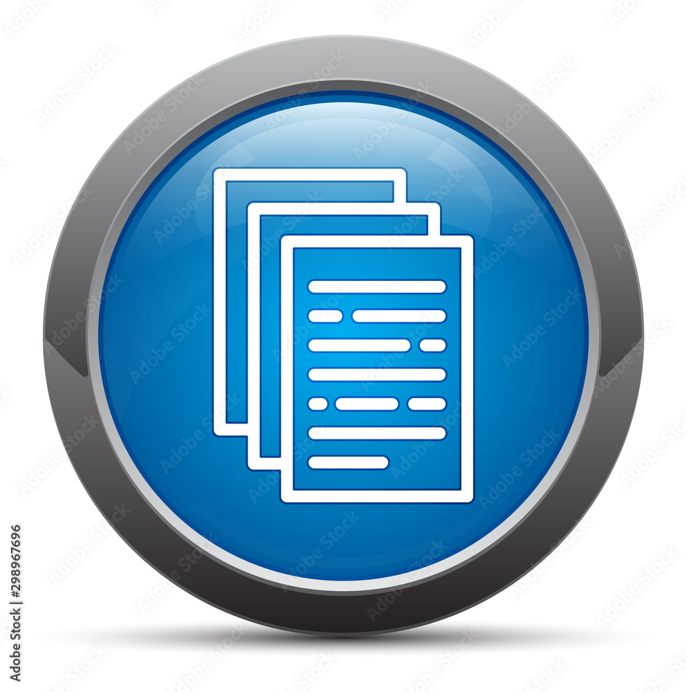 Page documents icon premium blue round button vector illustration Page documents icon premium blue round button vector illustration