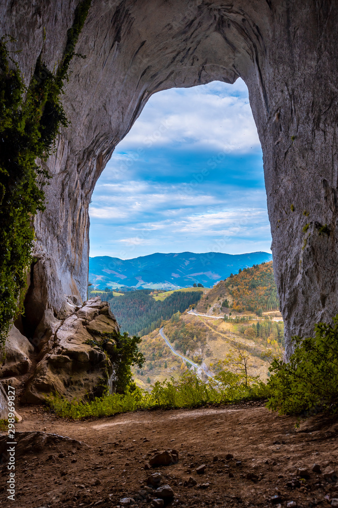 Cave of Ojo de Aitzulo in Oñati, Gipuzkoa. Basque Country