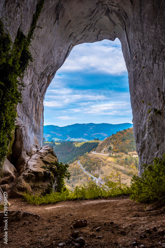 Cave of Ojo de Aitzulo in Oñati, Gipuzkoa. Basque Country