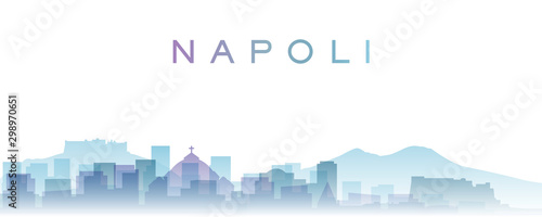 Naples Transparent Layers Gradient Landmarks Skyline