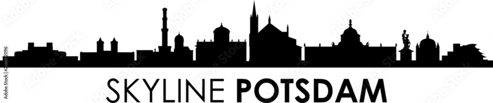 Potsdam City Skyline Vector Silhouette