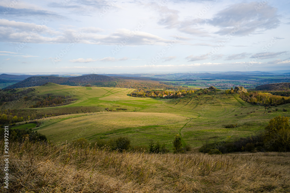 Aussicht auf den Dörnberg Naturpark, Zierenberg, Kassel Aussicht auf den Dörnberg Naturpark, Zierenberg, Kassel