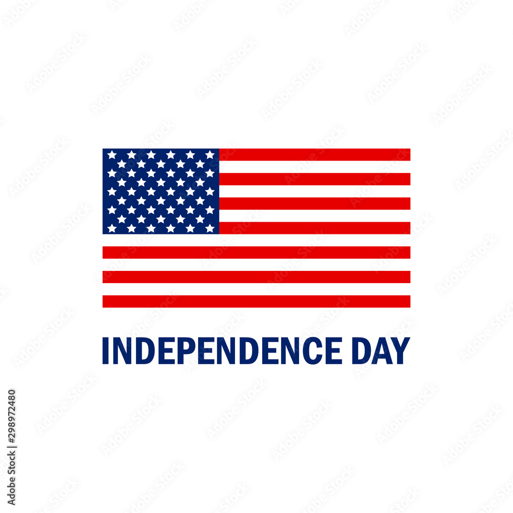 USA Independence day background. Happy 4th of July. Vector abstract grunge brushed flag with text. Template for banner, greeting card, invitation, poster, flyer, etc. USA Independence day background. Happy 4th of July. Vector abstract grunge brushed flag with text. Template for banner, greeting card, invitation, poster, flyer, etc.