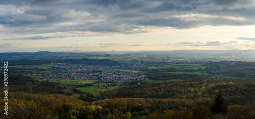 Aussicht auf Ahnatal vom Dörnberg, Kassel