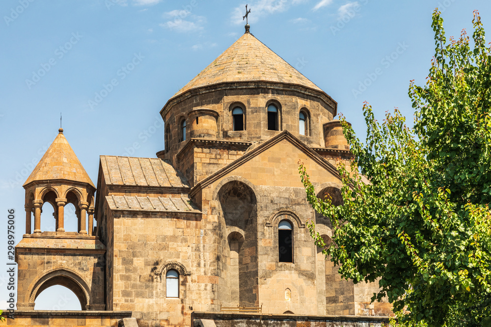 Armenia. Armavir Province. Vagharshapat.  Exterior view of the Saint Hripsime Church.