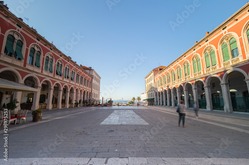 Croatian Split in a tourist season.