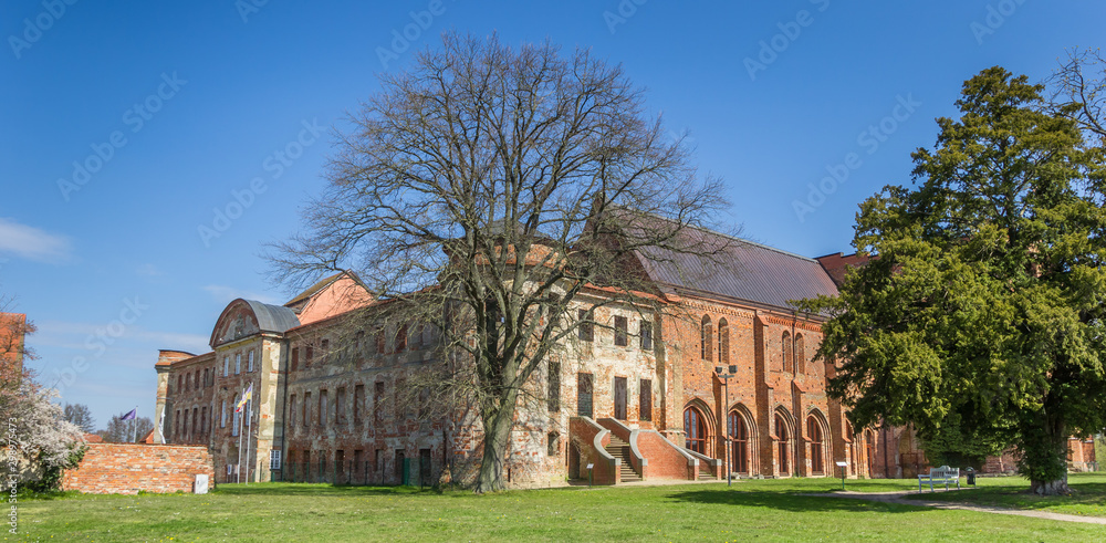 Panorama of the historic abbey in Dargun, Germany