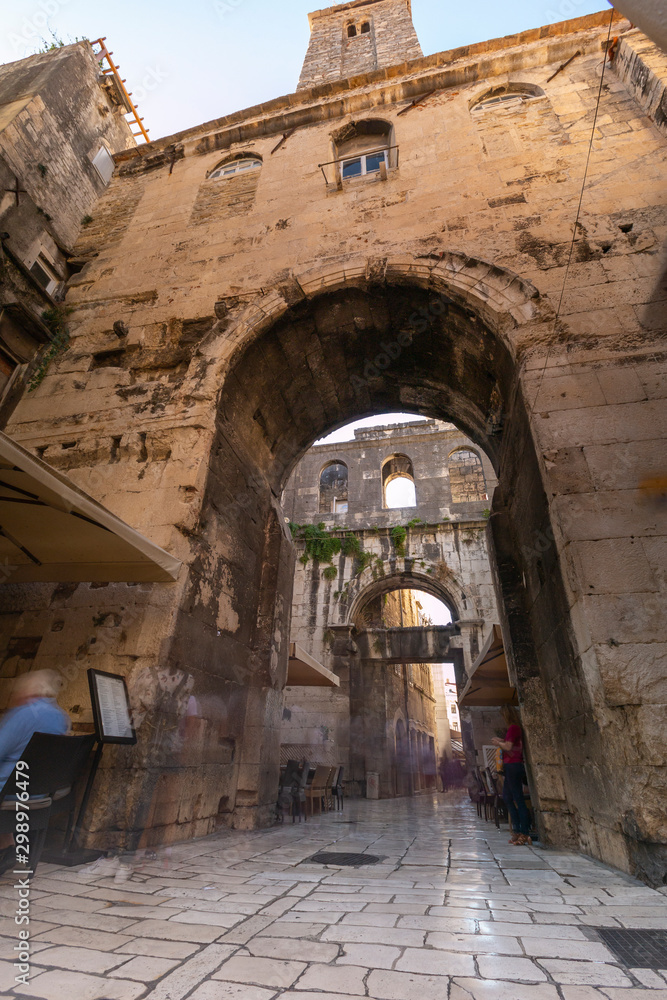 Fototapeta premium Croatian Split in a tourist season.