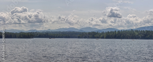 Lower Saranac Lake Panorama photo