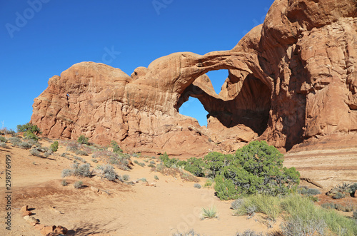 Landscape with Double Arch - Arches National Park, Utah