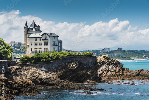 Typical house of the city of Biarritz on the Atlantic coast