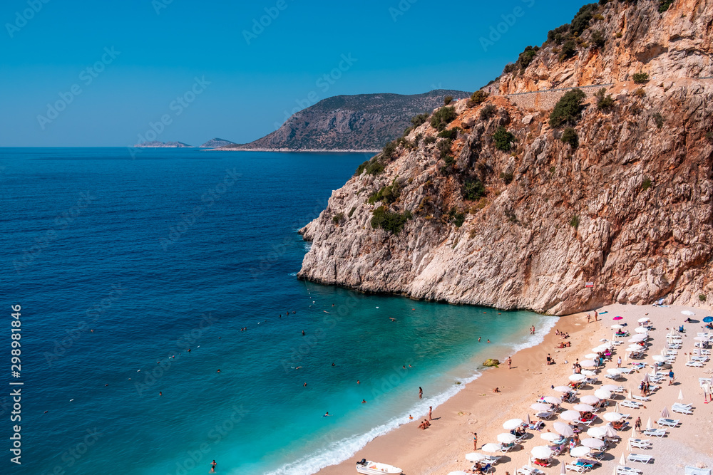 Φωτογραφία Kaputas Beach is famous beach of the world in Kas, Antalya.