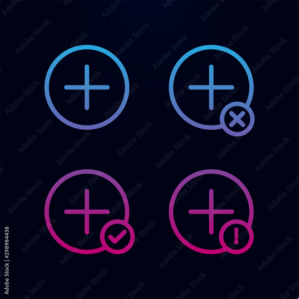 Plus, plus, check, minus, exclamation sign nolan icon. Simple thin line, outline vector of web icons for ui and ux, website or mobile application Plus, plus, check, minus, exclamation sign nolan icon. Simple thin line, outline vector of web icons for ui and ux, website or mobile application