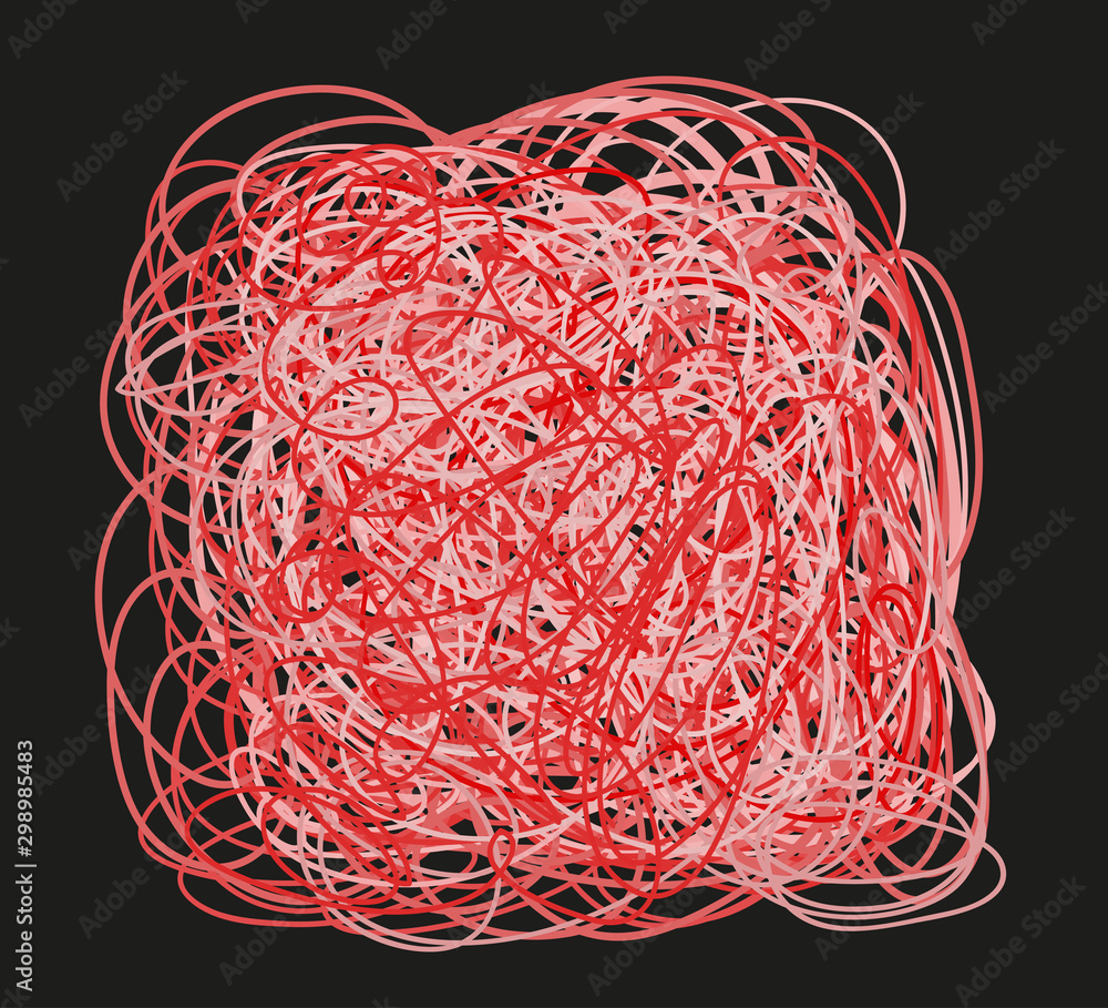 Colorful tangled on black. Chaos pattern. Scribble sketch. Bright background with array of lines. Intricate chaotic texture. Print for polygraphy, posters and t-shirts Colorful tangled on black. Chaos pattern. Scribble sketch. Bright background with array of lines. Intricate chaotic texture. Print for polygraphy, posters and t-shirts