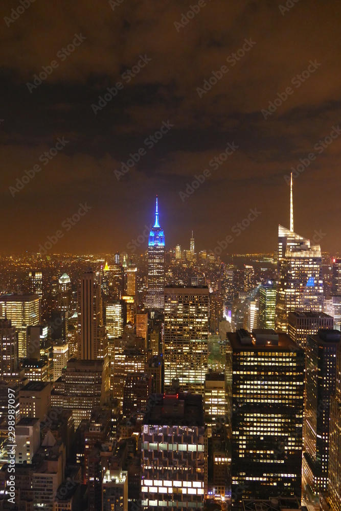 Fototapeta premium Manhatten bei Nacht