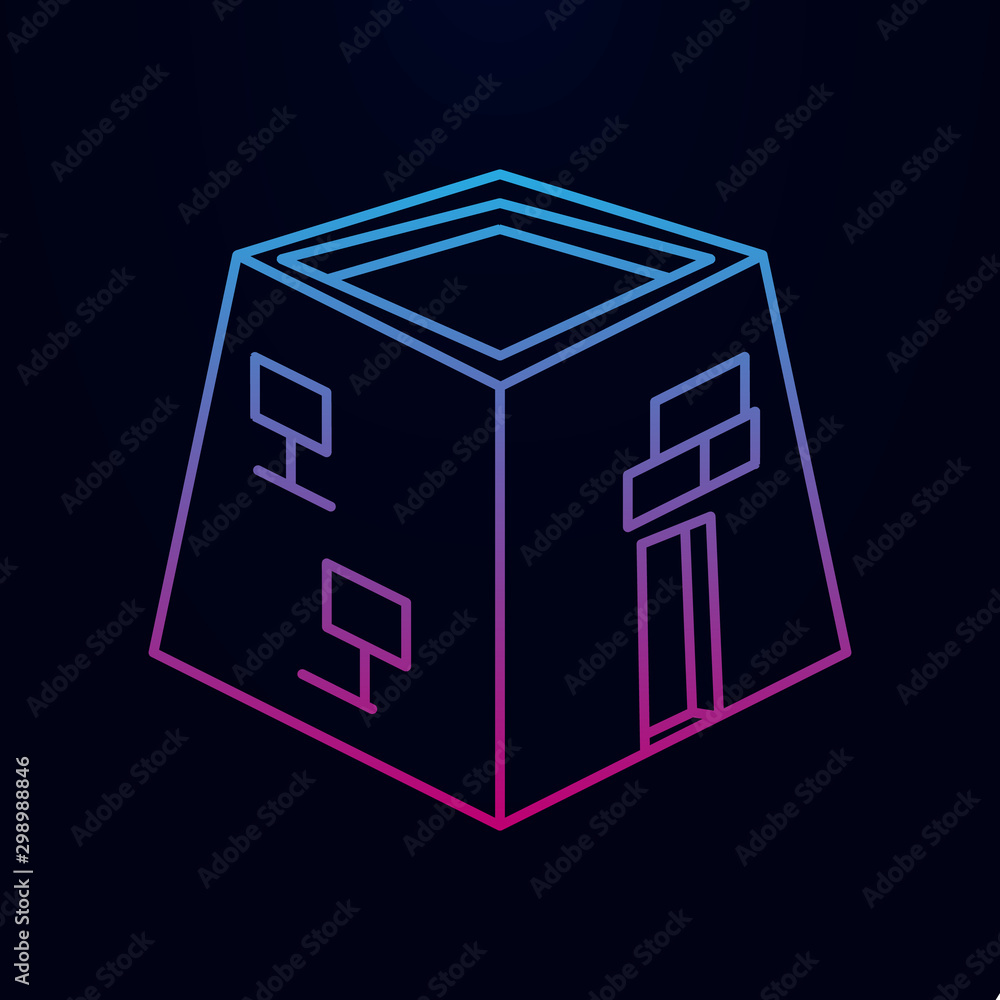 Kaaba nolan icon. Simple thin line, outline vector of arabian icons for ui and ux, website or mobile application Kaaba nolan icon. Simple thin line, outline vector of arabian icons for ui and ux, website or mobile application