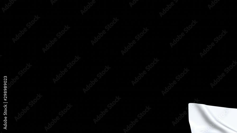 3d render of tearing off the screen a white fabric with luma matte as an alpha channel for a festive appearance. 4k 3d render of tearing off the screen a white fabric with luma matte as an alpha channel for a festive appearance. 4k