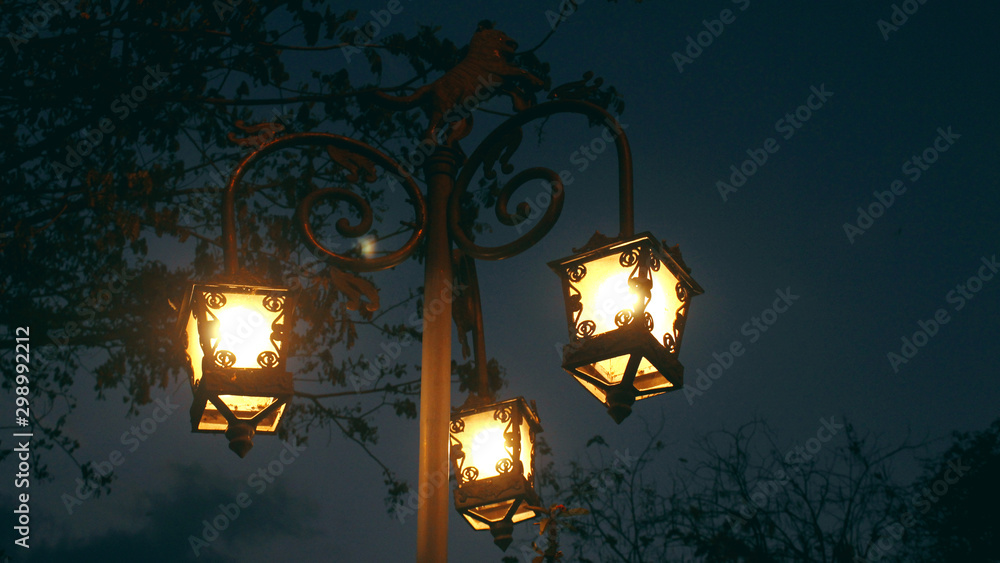 Street lamp on the night