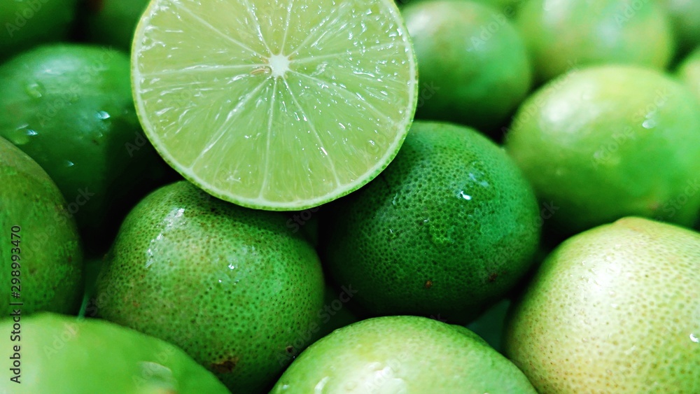 Close up group of Lime Background. Close up shot of limes. Selective Focus of lime. Close up group of Lime Background. Close up shot of limes. Selective Focus of lime.
