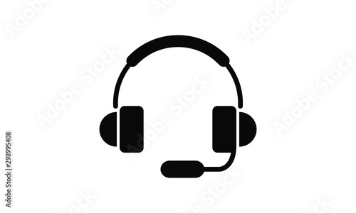 headset icon vector