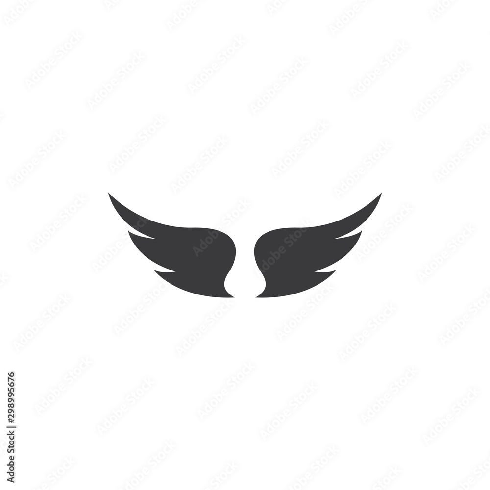 Fototapeta premium Wing logo and symbol