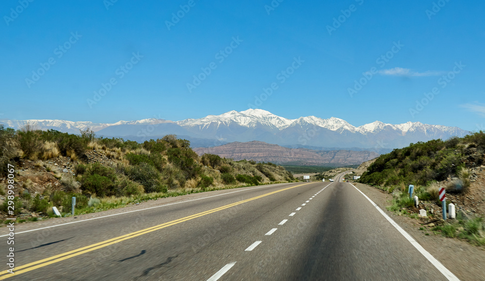 road in the mountains Los Andes