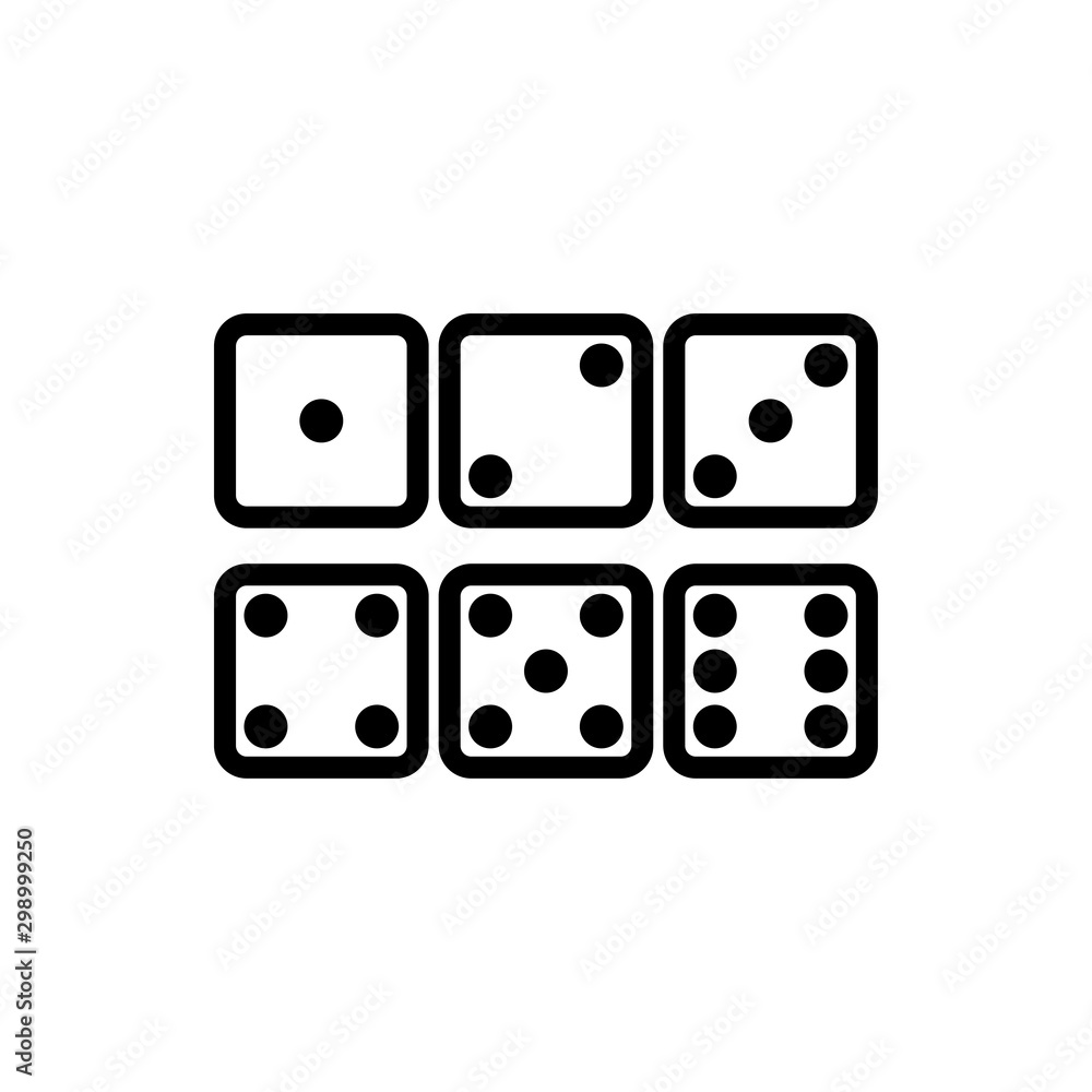 Dice icon trendy Dice icon trendy