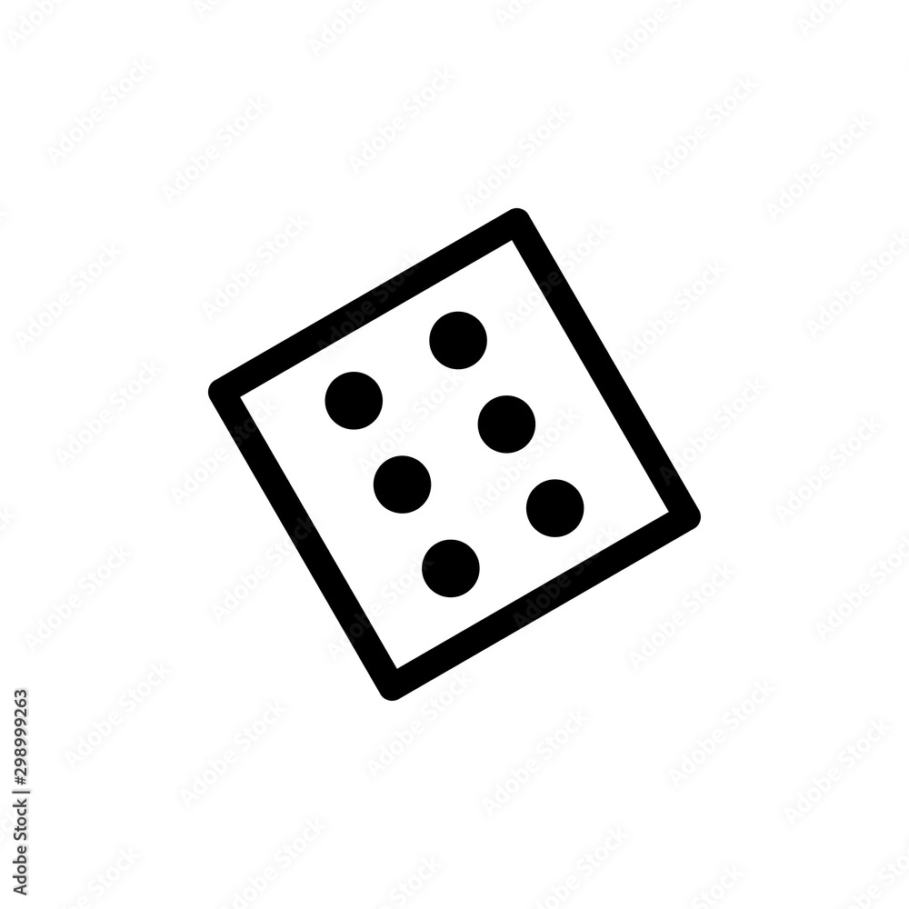 Dice icon trendy Dice icon trendy