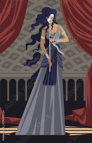 melpomene greek mythology muse of tragedy and drama