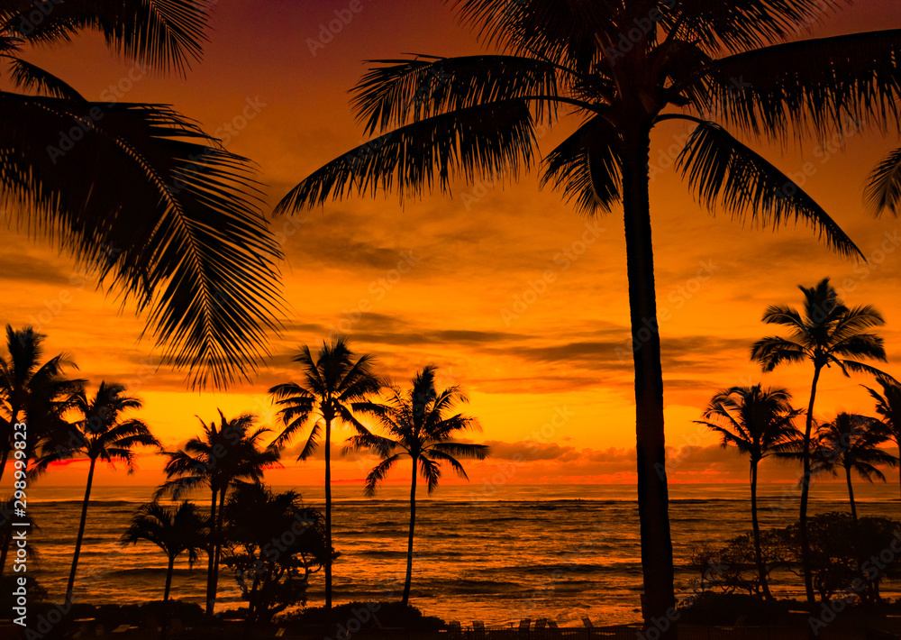 Vibrant Hawaiin Sunrise